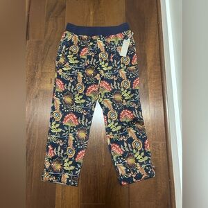 Soft Surroundings Women's Sz S Medina Convertible Crop Pants in Multi Floral NWT